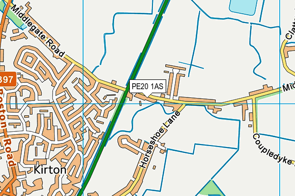 PE20 1AS map - OS VectorMap District (Ordnance Survey) PE20 1AS map - OS VectorMap District (Ordnance Survey)