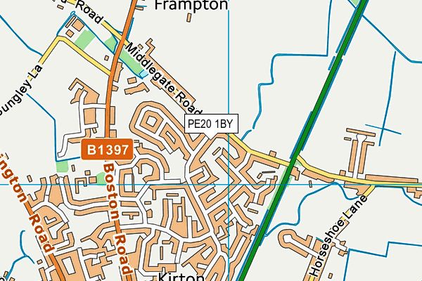 PE20 1BY map - OS VectorMap District (Ordnance Survey) PE20 1BY map - OS VectorMap District (Ordnance Survey)