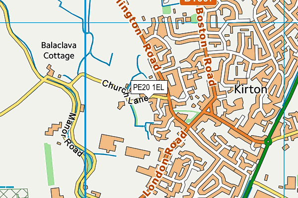 PE20 1EL map - OS VectorMap District (Ordnance Survey) PE20 1EL map - OS VectorMap District (Ordnance Survey)