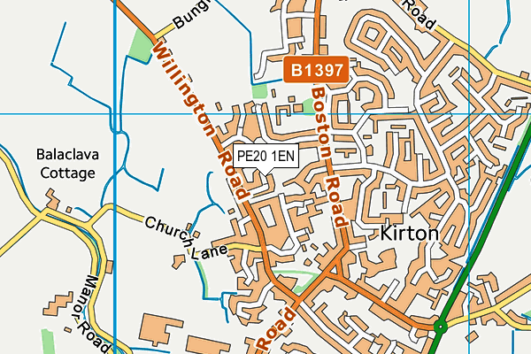PE20 1EN map - OS VectorMap District (Ordnance Survey)