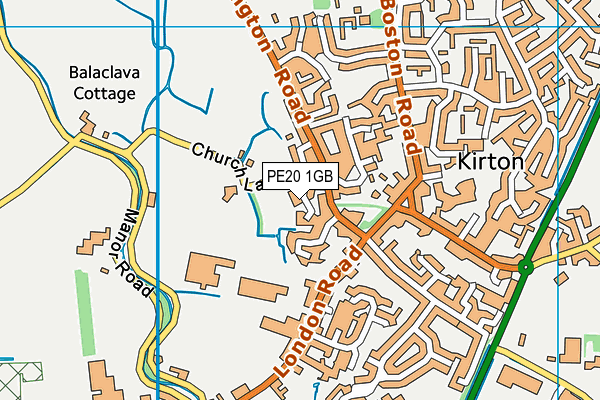 PE20 1GB map - OS VectorMap District (Ordnance Survey)