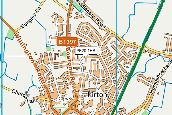 PE20 1HB map - OS VectorMap District (Ordnance Survey) PE20 1HB map - OS VectorMap District (Ordnance Survey)