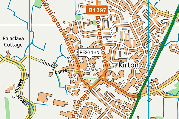 PE20 1HN map - OS VectorMap District (Ordnance Survey) PE20 1HN map - OS VectorMap District (Ordnance Survey)