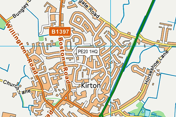 PE20 1HQ map - OS VectorMap District (Ordnance Survey)