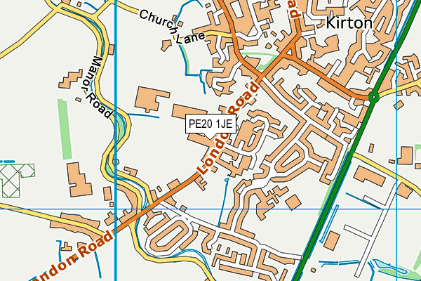 PE20 1JE map - OS VectorMap District (Ordnance Survey) PE20 1JE map - OS VectorMap District (Ordnance Survey)