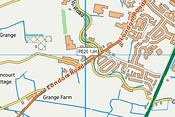 PE20 1JH map - OS VectorMap District (Ordnance Survey) PE20 1JH map - OS VectorMap District (Ordnance Survey)