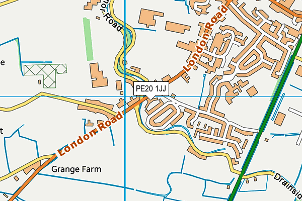 PE20 1JJ map - OS VectorMap District (Ordnance Survey) PE20 1JJ map - OS VectorMap District (Ordnance Survey)