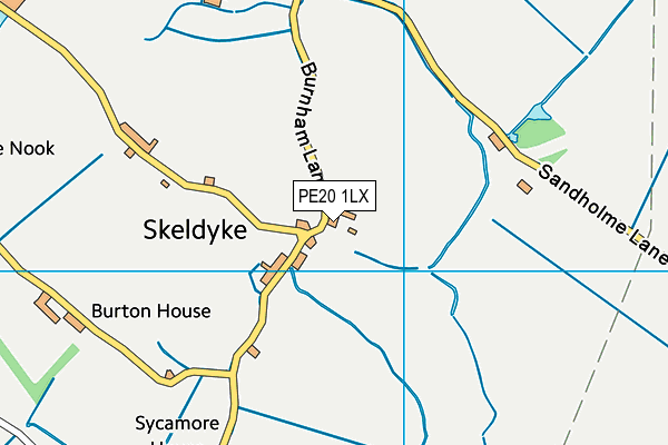 PE20 1LX map - OS VectorMap District (Ordnance Survey)