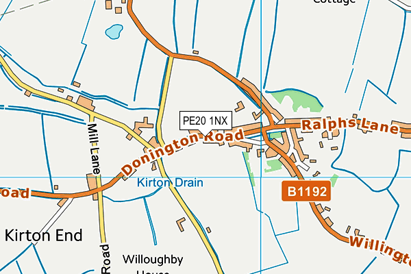 PE20 1NX map - OS VectorMap District (Ordnance Survey) PE20 1NX map - OS VectorMap District (Ordnance Survey)