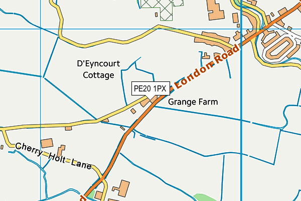PE20 1PX map - OS VectorMap District (Ordnance Survey) PE20 1PX map - OS VectorMap District (Ordnance Survey)