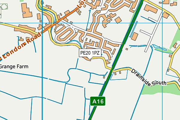 PE20 1PZ map - OS VectorMap District (Ordnance Survey) PE20 1PZ map - OS VectorMap District (Ordnance Survey)