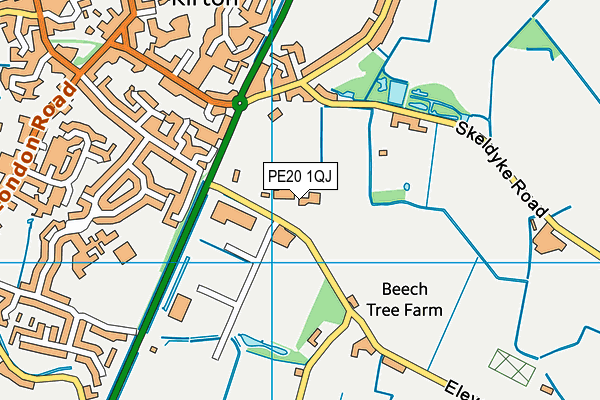 PE20 1QJ map - OS VectorMap District (Ordnance Survey) PE20 1QJ map - OS VectorMap District (Ordnance Survey)