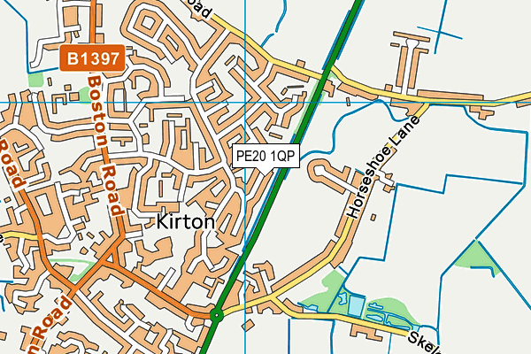 PE20 1QP map - OS VectorMap District (Ordnance Survey) PE20 1QP map - OS VectorMap District (Ordnance Survey)