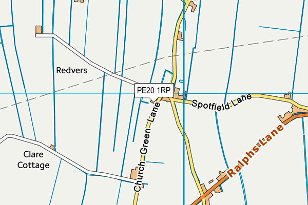 PE20 1RP map - OS VectorMap District (Ordnance Survey) PE20 1RP map - OS VectorMap District (Ordnance Survey)