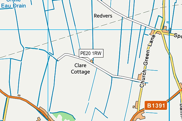 PE20 1RW map - OS VectorMap District (Ordnance Survey) PE20 1RW map - OS VectorMap District (Ordnance Survey)