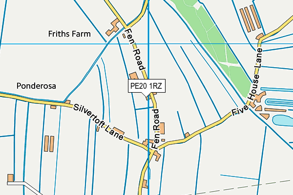 PE20 1RZ map - OS VectorMap District (Ordnance Survey) PE20 1RZ map - OS VectorMap District (Ordnance Survey)