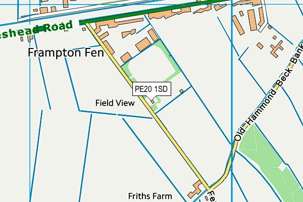 PE20 1SD map - OS VectorMap District (Ordnance Survey) PE20 1SD map - OS VectorMap District (Ordnance Survey)