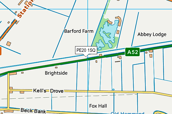 PE20 1SQ map - OS VectorMap District (Ordnance Survey)