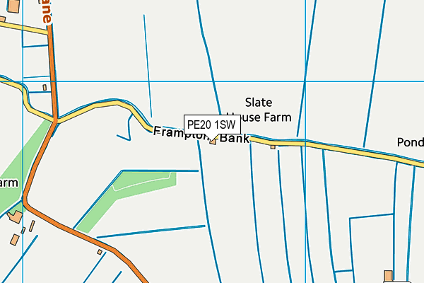PE20 1SW map - OS VectorMap District (Ordnance Survey) PE20 1SW map - OS VectorMap District (Ordnance Survey)