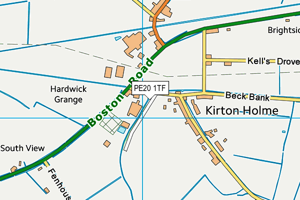 PE20 1TF map - OS VectorMap District (Ordnance Survey) PE20 1TF map - OS VectorMap District (Ordnance Survey)