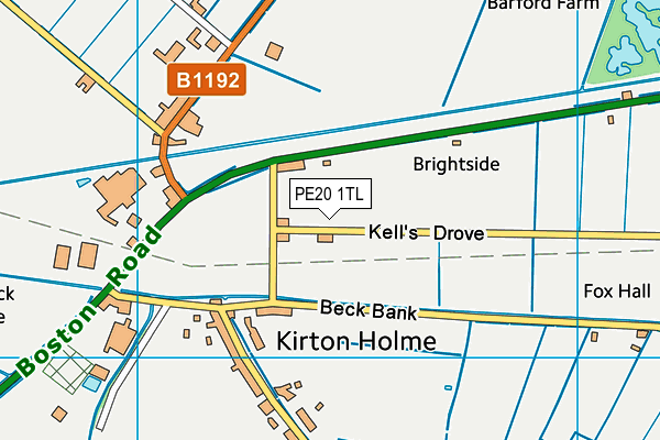 PE20 1TL map - OS VectorMap District (Ordnance Survey) PE20 1TL map - OS VectorMap District (Ordnance Survey)