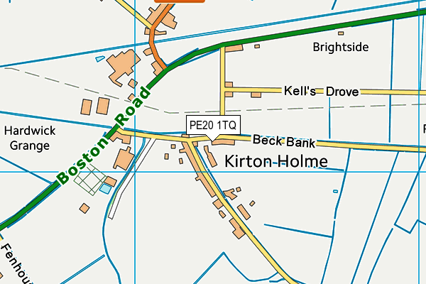 PE20 1TQ map - OS VectorMap District (Ordnance Survey) PE20 1TQ map - OS VectorMap District (Ordnance Survey)