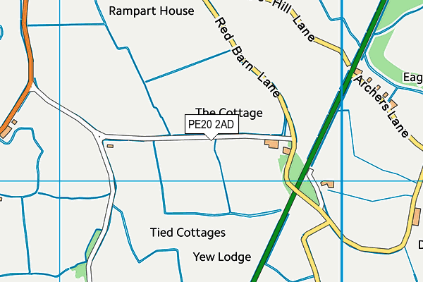 PE20 2AD map - OS VectorMap District (Ordnance Survey) PE20 2AD map - OS VectorMap District (Ordnance Survey)