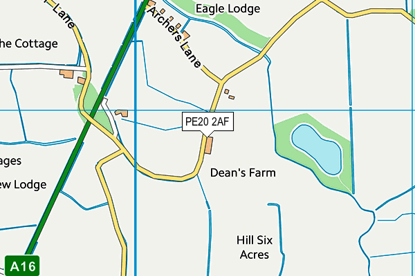 PE20 2AF map - OS VectorMap District (Ordnance Survey) PE20 2AF map - OS VectorMap District (Ordnance Survey)