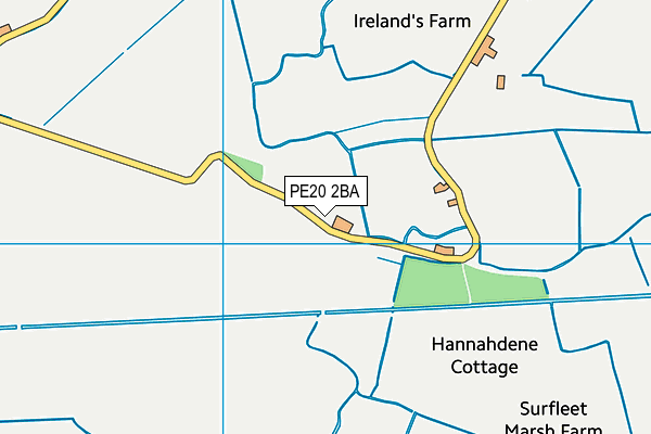 PE20 2BA map - OS VectorMap District (Ordnance Survey) PE20 2BA map - OS VectorMap District (Ordnance Survey)