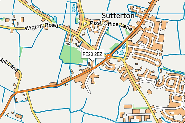 PE20 2EZ map - OS VectorMap District (Ordnance Survey) PE20 2EZ map - OS VectorMap District (Ordnance Survey)