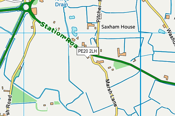PE20 2LH map - OS VectorMap District (Ordnance Survey)