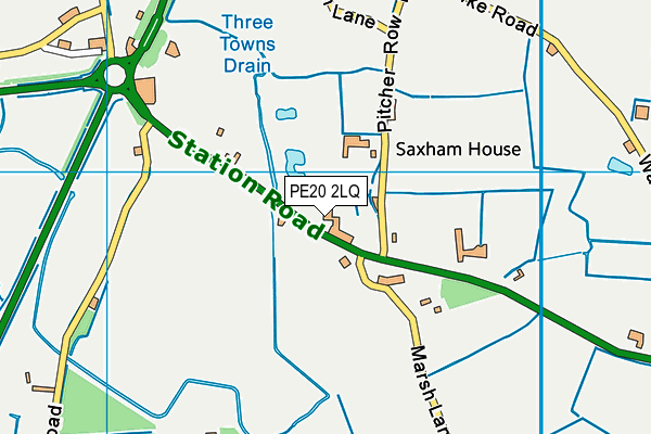 PE20 2LQ map - OS VectorMap District (Ordnance Survey) PE20 2LQ map - OS VectorMap District (Ordnance Survey)