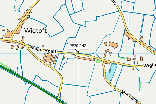 PE20 2NZ map - OS VectorMap District (Ordnance Survey) PE20 2NZ map - OS VectorMap District (Ordnance Survey)