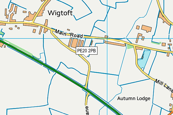 PE20 2PB map - OS VectorMap District (Ordnance Survey) PE20 2PB map - OS VectorMap District (Ordnance Survey)