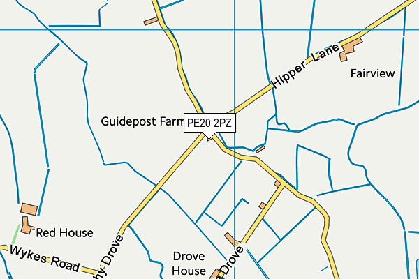 PE20 2PZ map - OS VectorMap District (Ordnance Survey) PE20 2PZ map - OS VectorMap District (Ordnance Survey)