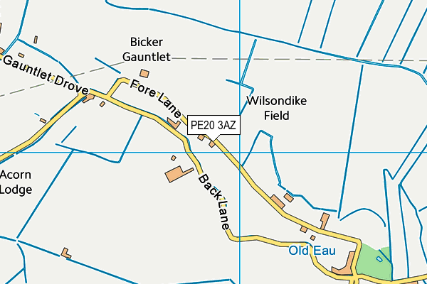 PE20 3AZ map - OS VectorMap District (Ordnance Survey) PE20 3AZ map - OS VectorMap District (Ordnance Survey)