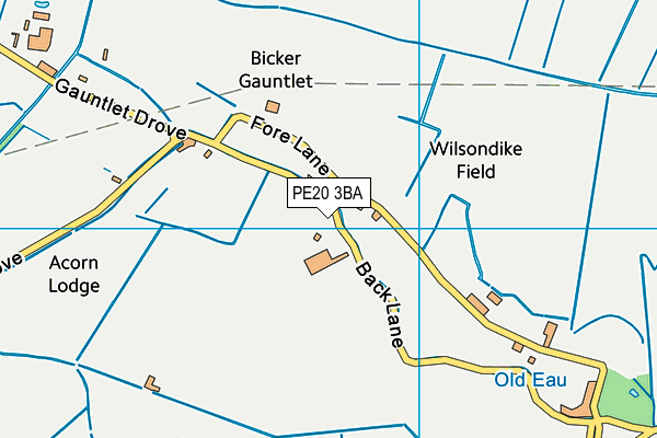 PE20 3BA map - OS VectorMap District (Ordnance Survey) PE20 3BA map - OS VectorMap District (Ordnance Survey)