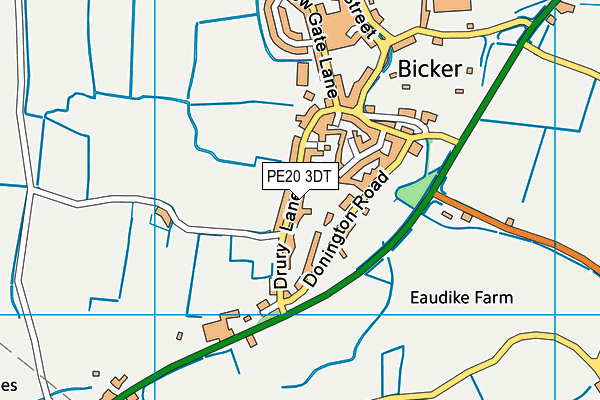 PE20 3DT map - OS VectorMap District (Ordnance Survey) PE20 3DT map - OS VectorMap District (Ordnance Survey)