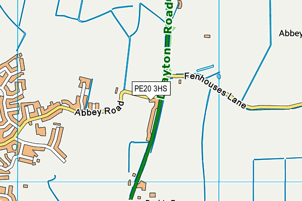 PE20 3HS map - OS VectorMap District (Ordnance Survey) PE20 3HS map - OS VectorMap District (Ordnance Survey)