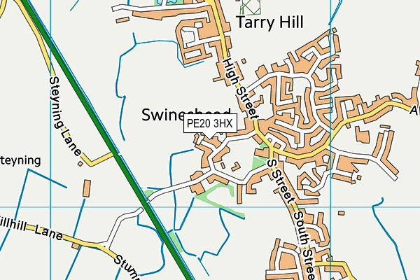 PE20 3HX map - OS VectorMap District (Ordnance Survey) PE20 3HX map - OS VectorMap District (Ordnance Survey)