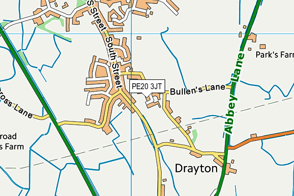 PE20 3JT map - OS VectorMap District (Ordnance Survey) PE20 3JT map - OS VectorMap District (Ordnance Survey)