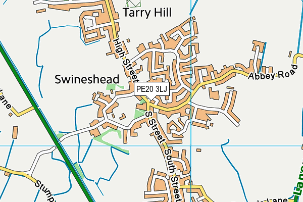 PE20 3LJ map - OS VectorMap District (Ordnance Survey) PE20 3LJ map - OS VectorMap District (Ordnance Survey)