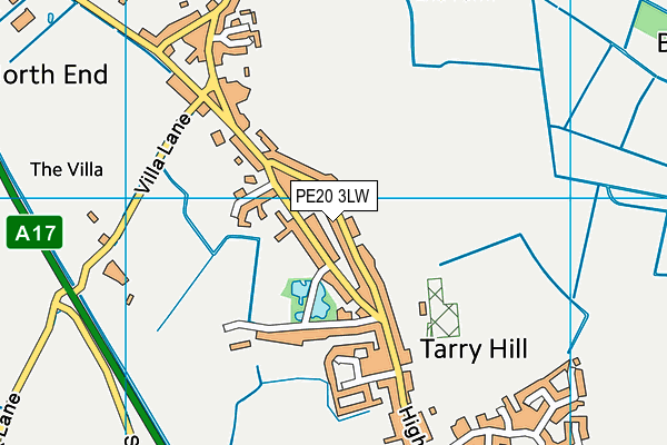 PE20 3LW map - OS VectorMap District (Ordnance Survey) PE20 3LW map - OS VectorMap District (Ordnance Survey)
