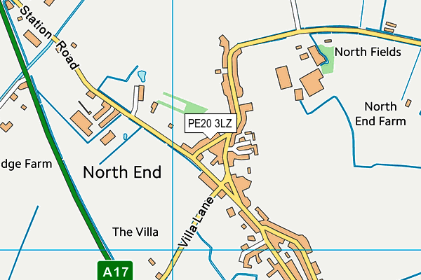 PE20 3LZ map - OS VectorMap District (Ordnance Survey) PE20 3LZ map - OS VectorMap District (Ordnance Survey)