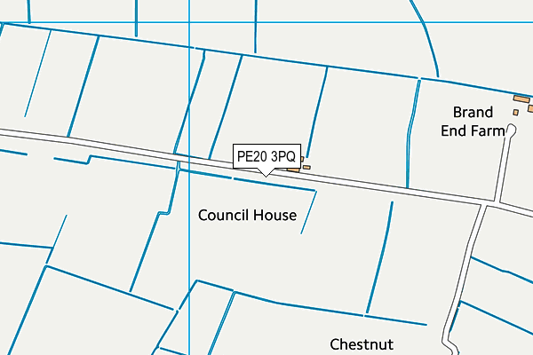 PE20 3PQ map - OS VectorMap District (Ordnance Survey) PE20 3PQ map - OS VectorMap District (Ordnance Survey)