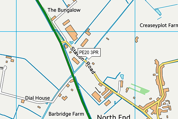 PE20 3PR map - OS VectorMap District (Ordnance Survey) PE20 3PR map - OS VectorMap District (Ordnance Survey)