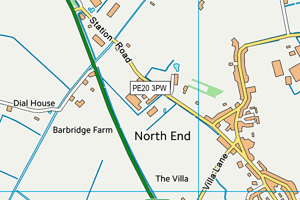 PE20 3PW map - OS VectorMap District (Ordnance Survey) PE20 3PW map - OS VectorMap District (Ordnance Survey)