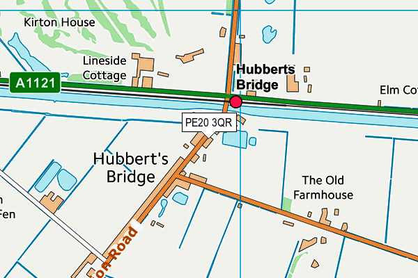 PE20 3QR map - OS VectorMap District (Ordnance Survey)
