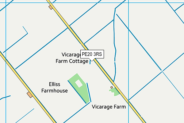 PE20 3RS map - OS VectorMap District (Ordnance Survey) PE20 3RS map - OS VectorMap District (Ordnance Survey)