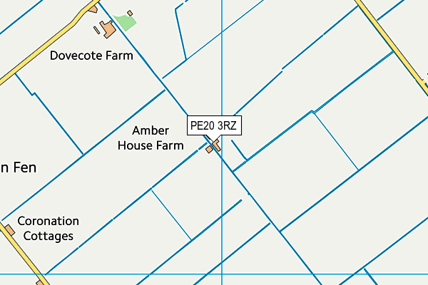 PE20 3RZ map - OS VectorMap District (Ordnance Survey) PE20 3RZ map - OS VectorMap District (Ordnance Survey)